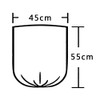 Ikando 10L Bin Liners, Bin Liners, Black / White Transparent,