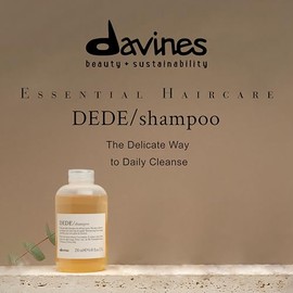 Davines DEDE/Shampoo, Delicate Daily Cleanser for Fine & Medium Hair - Soft Lather Formula with White Hibiscus - Gently Removes Impurities for Light, 