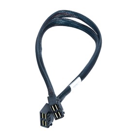 10Gtek® MiniSAS HD SFF-8643 to SFF-8643 8i Cable, SAS 3.0, 100-ohm, 1 Meter (3.3 ft)