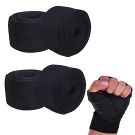 QXCFTW 4Pcs Boxing Wraps, 5 Meter Boxing Wraps Men, Hand Wraps, Wraps Boxing, Hand Wraps Boxing, Stretch Boxing Wrap, for Men & Women, Kickboxing Martial Arts, Combat Sports
