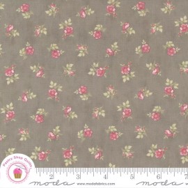 Moda BLISS 44316 17 Pebble Gray Floral 3 SISTERS Quilt Fabric - By the Half-Yard