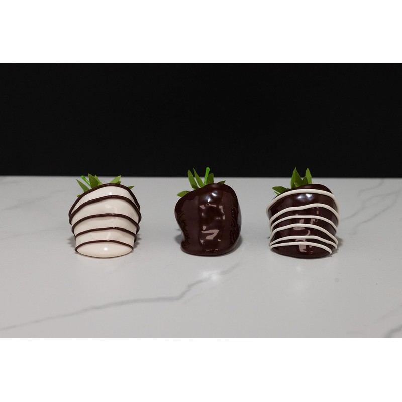 Fake Assorted Dipped Strawberries (set of 12)