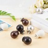 GORGECRAFT 2PCS Round Curtain Rod Finials Drapery Pole Ball End