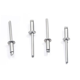 1/8" x 1/4" Stainless Steel Blind Rivets, 3.2 x 6mm Pop Rivets, Pack of 50