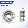 M METERXITY 10-Pack F683ZZ Flanged Ball Bearing, 3 x 7