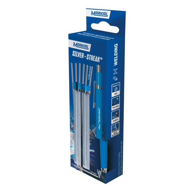 MARKAL 22221 Retail Pack Silver-Streak Mechanical Pencil + 2 Packs