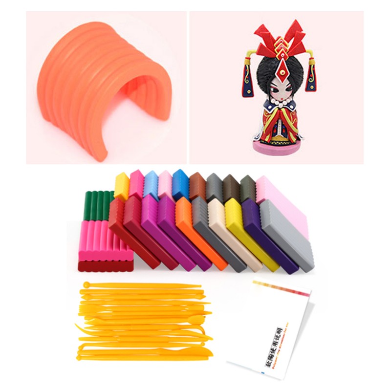 Kids Modeling Clay Vibrant 24 Colors Safe Soft Strong Plasticity