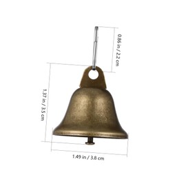 iplusmile 20 Pcs Vintage Metal Bells Rustic Bells for Crafts Christmas Decor Wind Chime Accessories Weather Resistant with Loop for Unique Presents and DIY Projects