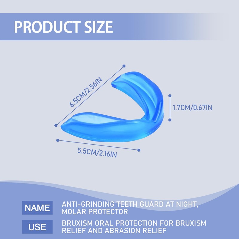 WUERKIYA Mouth Guard for Teeth Grinding, 3PCS Reusable Teeth Grinding