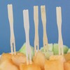 Mini Fruit Fork 3.5 inch Mini Bamboo Forks Cocktail Forks