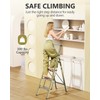 WOA WOA 4 Step Ladder, Ladders for Home, Anti-Slip Pedals,