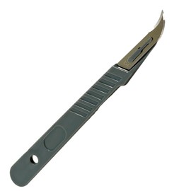 Scalpel Blades #12B Dispoable Sterile Scalpel Knife for Biology Anatomy, Dermaplaining, Podiatry, Practicing Cutting, Sculpting, Repairing, Crafts (1)