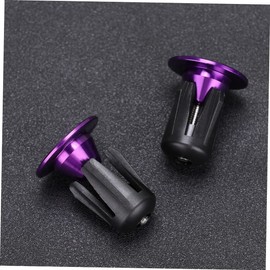 Toddmomy 1 Pair Fixie Bicycle Metal Handlebar End Grips Handlebar Narrow Connector for Bicycle Mountain Bike End Cap Aluminium Alloy Handlebar Cover Purple Bicycle