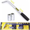 VIATOOLS 20" Universal Extended Lug Wrench 4 Way Heavy Duty