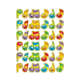TREND ENTERPRISES, INC. Merry Music Sparkle Stickers, 72 ct
