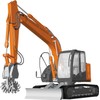 Hasegawa 1/35 Hitachi Construction Machinery Hydraulic Excavator ZAXIS135US Cutting Cutter
