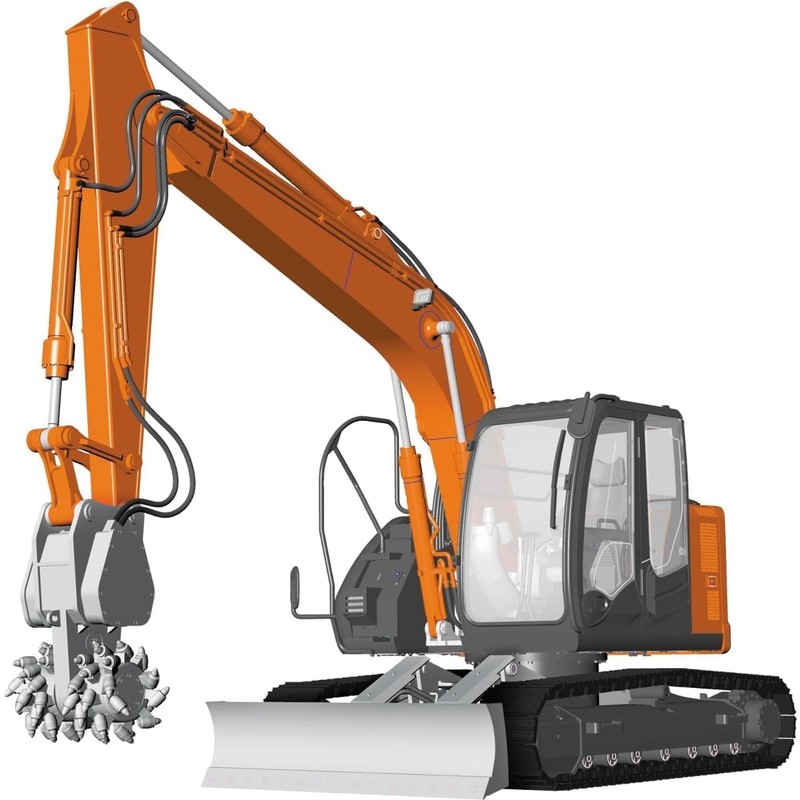 Hasegawa 1/35 Hitachi Construction Machinery Hydraulic Excavator ZAXIS135US Cutting Cutter