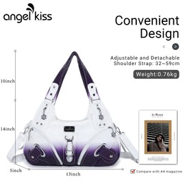 Angelkiss Hobo Purses and handbags for Women Satchel Handbag Women Purses Large Daily Shoulder Bags