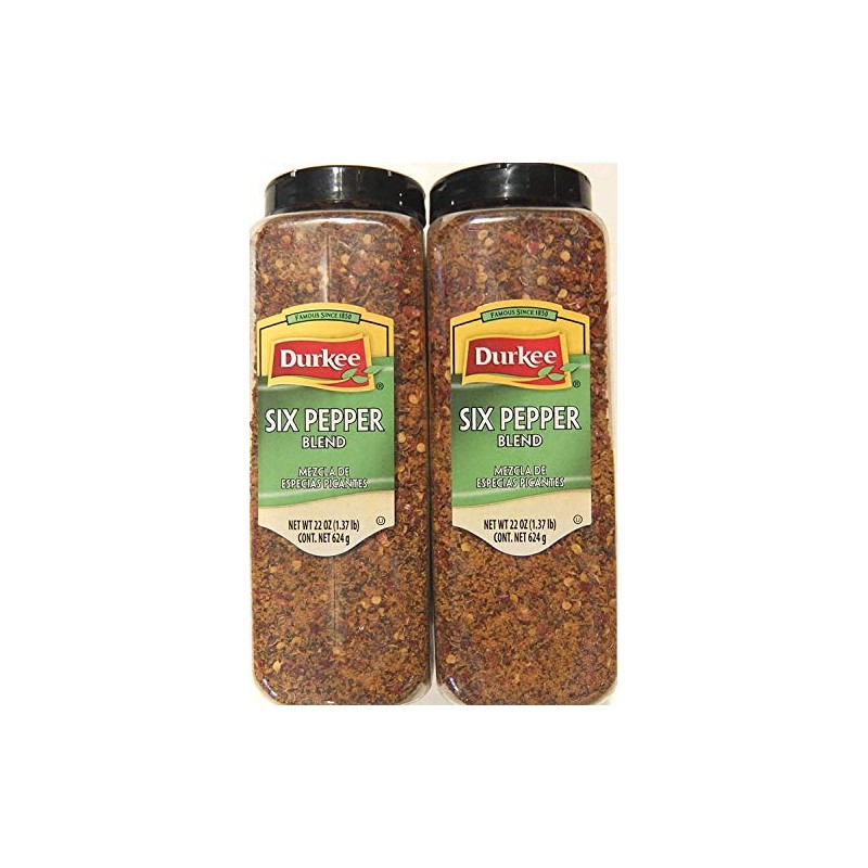 Durkee Six Pepper Blend, 22 Ounce (Pack of 2)