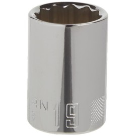 CRAFTSMAN Shallow Socket, Metric, 1/2-Inch Drive, 19mm, 12-Point (CMMT44238)