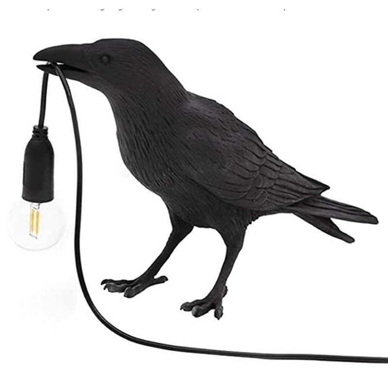 NorDiem Crow Table Lamps Bird Desk Lamp Bedroom Wall Sconce