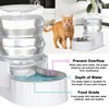 Sfozstra 4L Automatic Pet Waterer, 100% BPA Free, Stainless Steel