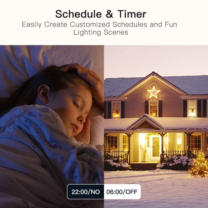 WiFi Smart Light Switch 3 Gang Compatible with Alexa, in