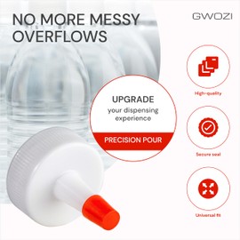 Squeeze Bottle Caps Tips Only - Replacement Squeeze Bottle Lids with Red Seal 24 Pcs - Plastic Squeeze Bottle Tops - Red Tip Caps for Dispensing Condiments, Sauces, Glue, Paint