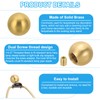PATIKIL 25mm Brass Ball Lamp Finials Caps Knob, 2 Set