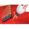 E-Value ETD-10STEP Hexagonal Shaft Iron Drill & Step Drill Set,