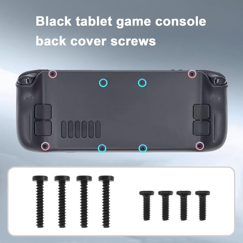 Micro Traders 32pcs Replacement Screws for Steam Deck Black