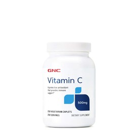 GNC Vitamin C 500mg, Provides Immune Support, 250 Caplets