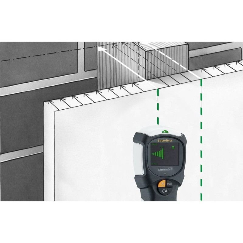 Laserliner MultiScanner Plus 080.967A Tracking Depth (Max.) 120 mm Suitable