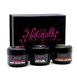 Naturally Wicked® 3 Step Mamma Kit - Breast Firming Cream | Nipple Treatment | Stretch Mark Corrector