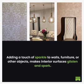 Meoded Paint & Plaster | Crystal Brush Glitter Paint | Decorative Sparkle Finish | Water Based Interior Paint