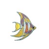 ID 0267A Small Long Fin Angel Fish Patch Ocean Embroidered