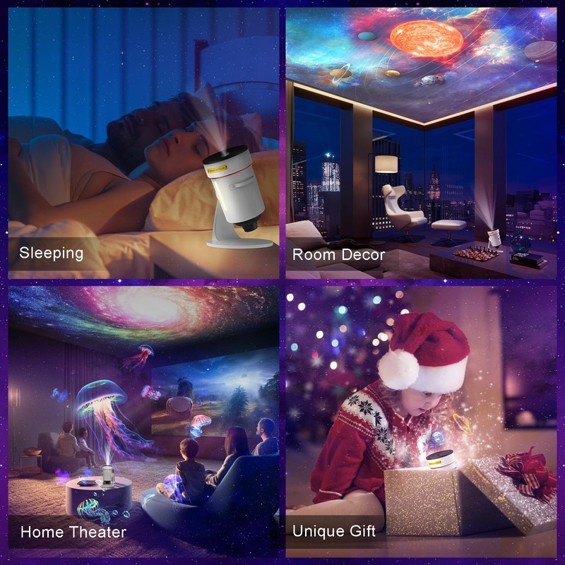 Starry Sky Projector, 4K HD Realistic Planetarium Projector, Galaxy Projector