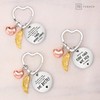 FABACH Best Grandma Keyring Guardian Angel Lucky Charm with Heart