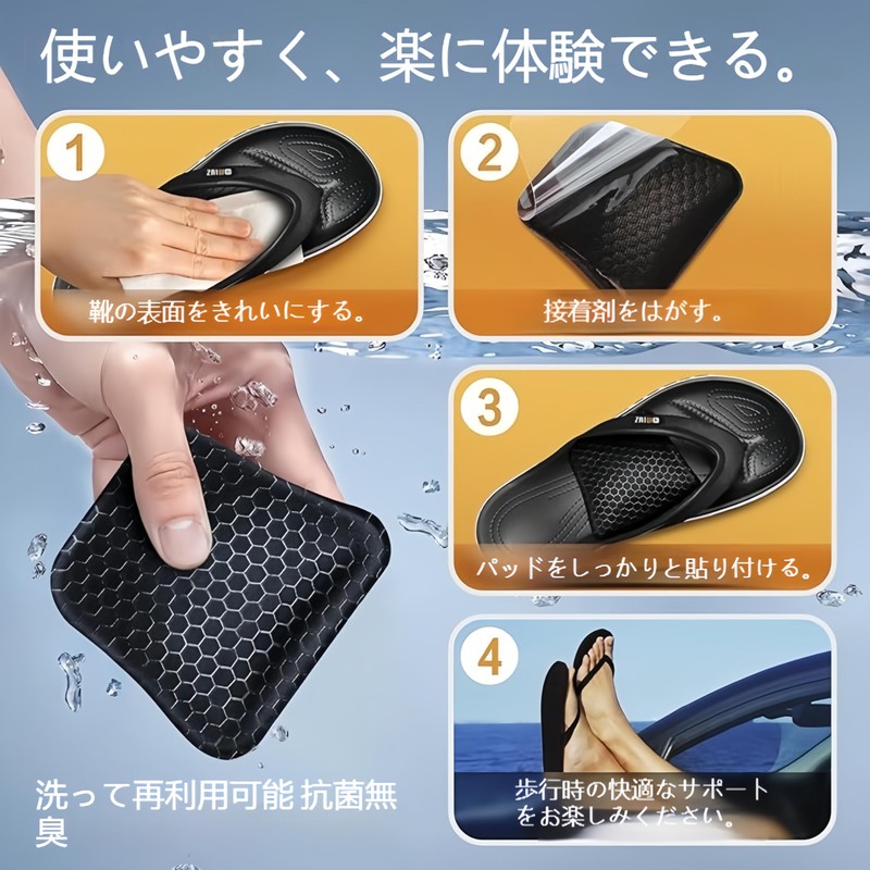 KUENZ Arch Support for Foots, Arch Support, Insole, Shock Absorption,