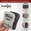 KeyShield PRO Wall-Mounted Key Lock Box – 4-Digit Combination, Weatherproof