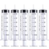5 Pack 60ml Syringe, Plastic Syringe with Cap Disposable Feeding