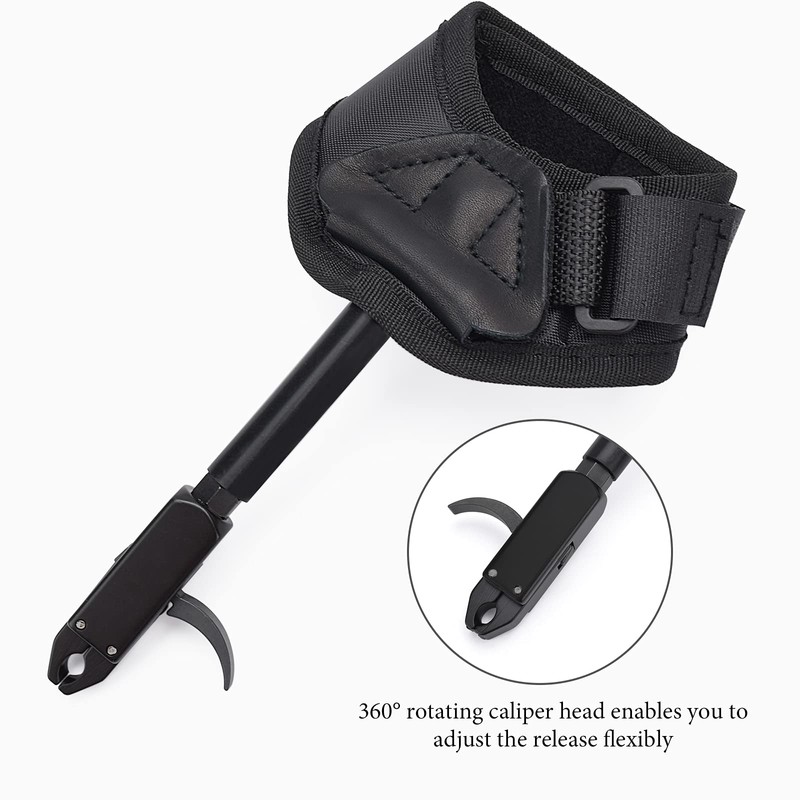 Elong Compound Bow Quick Shot Release Buckle Strap Black Trigger