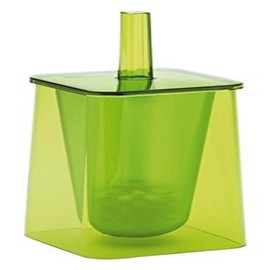 Gedy Seventy Collection Modern Green Toilet Brush Holder, Green