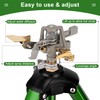Keten Impact Sprinkler on Tripod Base, 2 Pack Lawn Sprinklers