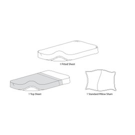 American Baby Company - Juego de sábanas de percal de algodón 100% Natural, 3 Piezas, Suave, Transpirable, para niños y niñas