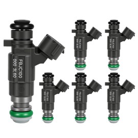 2000-2004 6Pcs Fuel Injectors Compatible for Infiniti G35 03-04 QX4 02-03 I30 00-01 FX35 04, for Nissan 350Z 03-04 Pathfinder 01-04 Maxima 00-01 3.0L 3.5L V6 Replace FBJC100 166005L700 84212240