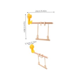 Gatuida Bird Perch Stand with Suction Cup Stable Parrot Training Perch for Exercise Play for Windowsills Cages Desks Durable Interactive Decorative for Parrots