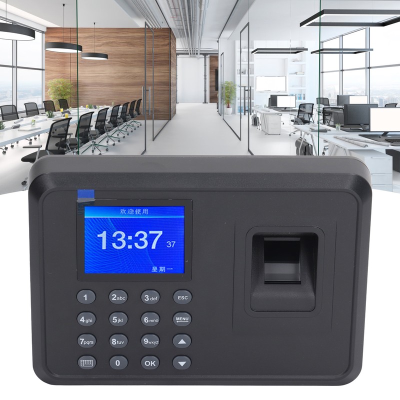 Fingerprint Time Attendance Machine Multi Languages Voice Reminder Fingerprint Password