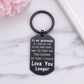 Ukodnus Drive Safe Handsome Keychain for Him, Birthday Christmas Valentine's Day Key Chain Gifts for Boyfriend, I Love You Keychain for Boyfriend from Girlfriend