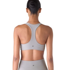 Future Planet Women's Nova Premium Performance Sport Athletic Active Yoga Workout Padded Sports Bra Removable Padding (US, Alpha, Small, Regular, Regular, Space Grey)